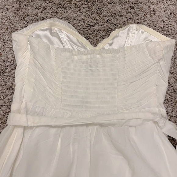 Express, strapless dress, white, size 2. - Picture 6 of 8